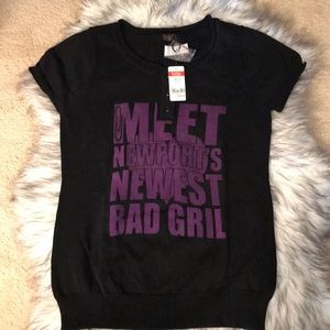 Veeko’s Black Top. Size is US 2-4.